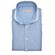 John Miller Plain Cotton-Linen Blend Overhemd Midden Blauw