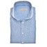 John Miller Plain Cotton-Linen Blend Overhemd Midden Blauw