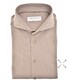 John Miller Plain Hyperstretch Comfort Shirt Overhemd Midden Bruin
