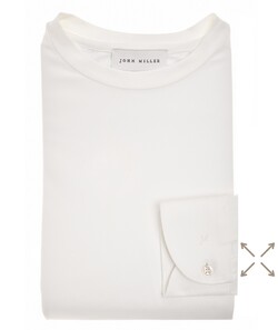 John Miller Plain Hyperstretch Comfort T-Shirt Antiekwit