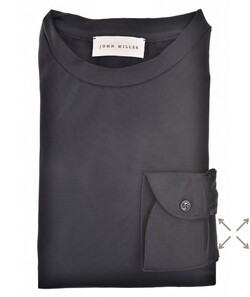 John Miller Plain Hyperstretch Comfort T-Shirt Donker Blauw