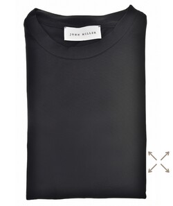 John Miller Plain Hyperstretch Comfort T-Shirt Zwart