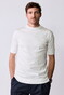 John Miller Round Neck Casual Fit Solid Color Jersey T-Shirt Antiekwit