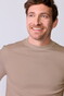 John Miller Round Neck Casual Fit Solid Color Jersey T-Shirt Midden Bruin