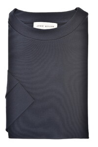 John Miller Round Neck Casual Fit Solid Color Jersey T-Shirt Navy