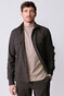 John Miller Round Neck Long Sleeve Jersey Solid Color T-Shirt Midden Bruin