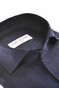 John Miller Schiller Collar Faux-Uni Fine Stretch Wool Blend Overhemd Donker Blauw