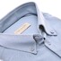 John Miller Short Sleeve Button-Down Hyperstretch Poloshirt Mid Blue