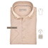 John Miller Short Sleeve Button-Down Solid Color Jersey  Poloshirt Light Brown