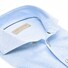 John Miller Short Sleeve Faux-Uni Subtle Cotton Jersey Stretch Polo Licht Blauw