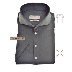 John Miller Short Sleeve Slim Stretch Polo Diep Grasgroen