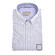 John Miller Short Sleeve Soft Stripe Button-Down Tailored Overhemd Licht Blauw