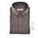John Miller Slim Button-Down Cotton Flanel Overhemd Donker Bruin