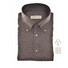 John Miller Slim Button-Down Cotton Flanel Overhemd Donker Bruin