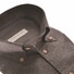 John Miller Slim Button-Down Cotton Flanel Overhemd Donker Bruin