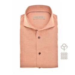 John Miller Slim Faux-Uni Flannel Cutaway Collar Shirt Mid Orange