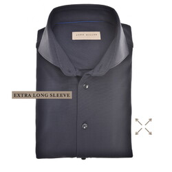 John Miller Slim-Fit Hyperstretch Extra Long Sleeve Overhemd Navy