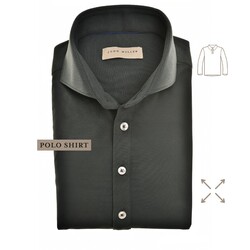 John Miller Slim-Fit Hyperstretch Long Sleeve Poloshirt Dark Green