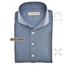 John Miller Slim-Fit Hyperstretch Long Sleeve Poloshirt Midden Blauw