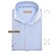 John Miller Slim-Fit Hyperstretch Short Sleeve Button-Polo Polo Licht Blauw