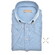 John Miller Slim-Fit Hyperstretch Short Sleeve Overhemd Midden Blauw Melange