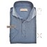 John Miller Slim-Fit Hyperstretch Short Sleeve Zip-Polo Midden Blauw