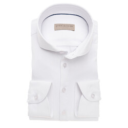 John Miller Slim Fit Long Sleeve Polo Wit