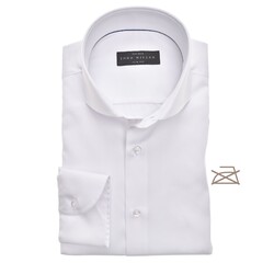 John Miller Slim Fit Longer Sleeve Non Iron Overhemd Wit