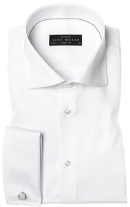 John Miller Slim-Fit Non-Iron Overhemd Wit