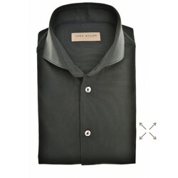 John Miller Slim-Fit Plain Hyperstretch Shirt Dark Green