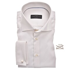 John Miller Slim French Cuff Non Iron Overhemd Ecru