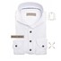 John Miller Slim Hyperstretch Long Sleeve Polo Wit