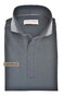 John Miller Slim Hyperstretch Long Sleeve Zip Collar Polo Donker Blauw Melange