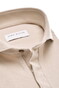 John Miller Slim Hyperstretch Long Sleeve Zip Collar Polo Licht Bruin