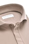 John Miller Slim Hyperstretch Long Sleeve Zip Collar Polo Midden Bruin