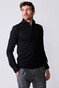 John Miller Slim Hyperstretch Long Sleeve Zip Collar Polo Zwart