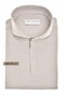 John Miller Slim Hyperstretch Long Sleeve Zip Collar Poloshirt Light Grey