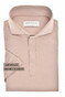 John Miller Slim Plain Hyperstretch Short Sleeve Zip Collar Polo Lichtroze Melange
