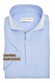 John Miller Slim Plain Hyperstretch Short Sleeve Zip Collar Poloshirt Light Blue