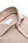 John Miller Slim Plain Hyperstretch Short Sleeve Zip Collar Poloshirt Mid Brown