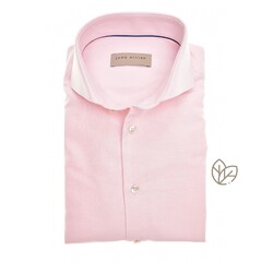 John Miller Slim Pure Cotton Cutaway Collar Shirt Light Pink