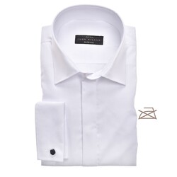 John Miller Slim Smoking Non Iron Overhemd Wit