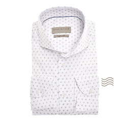 John Miller Soft Dot Cutaway Tailored Shirt Green