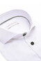 John Miller Solid Color Contrast Details Non-Iron Cotton Overhemd Wit-Lichtgrijs