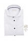 John Miller Solid Color Fine Contrast Detail Non-Iron Cotton Overhemd Wit-Donker Blauw
