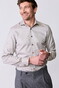 John Miller Solid Color Fine Non-Iron Cotton Overhemd Midden Bruin