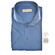 John Miller Solid Color Slim Short Sleeve Cutaway Jersey Overhemd Blauw