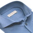 John Miller Solid Color Slim Short Sleeve Cutaway Jersey Overhemd Blauw