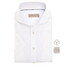 John Miller Solid Color Slim Short Sleeve Cutaway Jersey Overhemd Wit