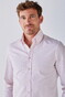 John Miller Striped Slim Casual Organic Cotton Oxford Button-Down Overhemd Roze